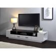 Armour - TV Stand - White & Black Hot on Sale