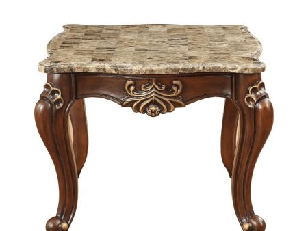 Shalisa - End Table - Marble & Walnut Online